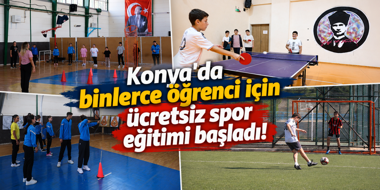 Konya'da Yaz Spor Okulları kapılarını açtı! 25 branşta ücretsiz eğitim başladı