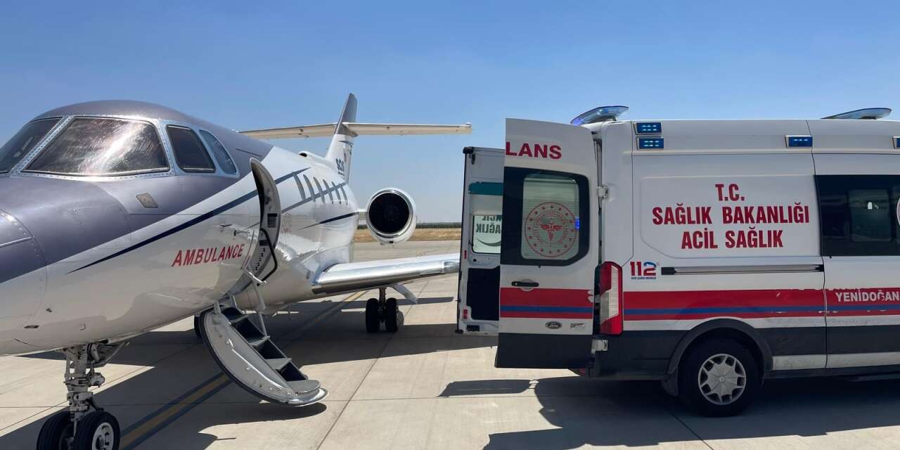 14 günlük bebek için zamanla yarış! Konya’ya ambulans uçak havalandı