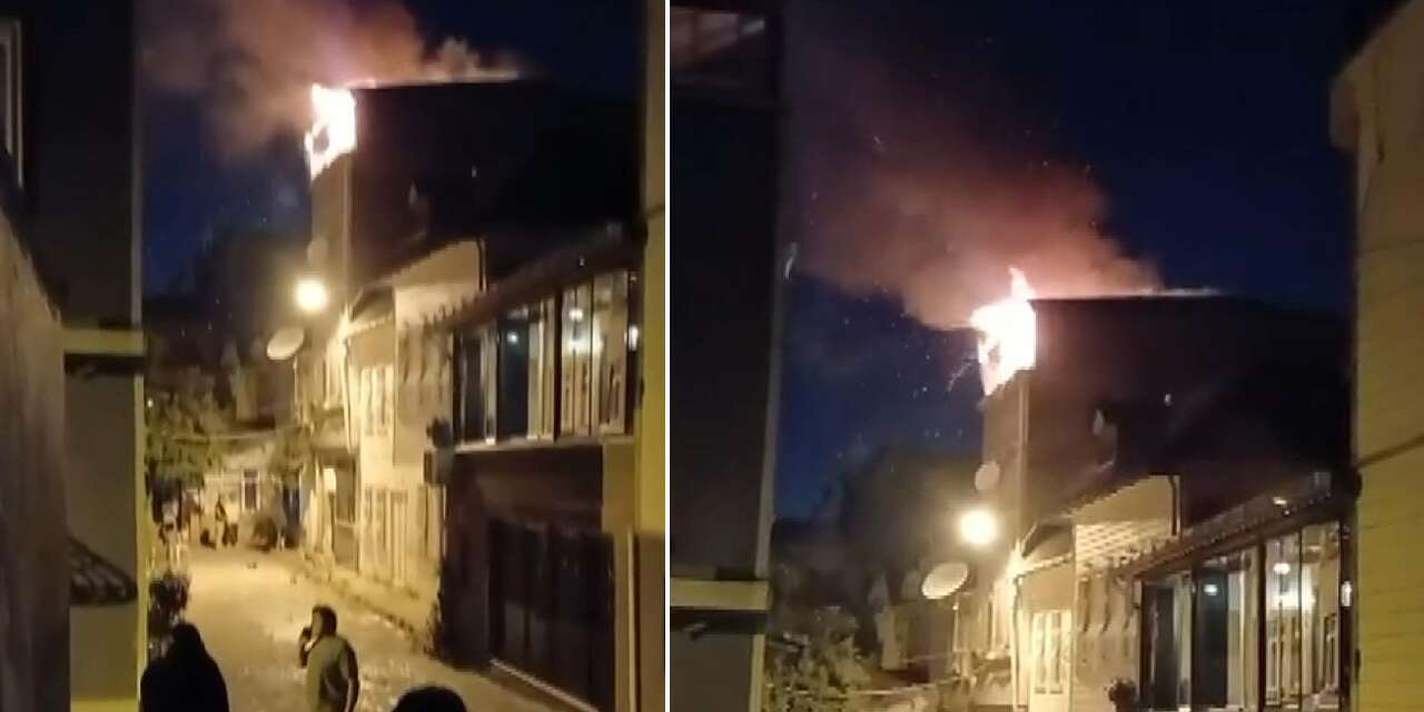 Patlama sesleri mahalleyi ayağa kaldırdı! 1 itfaiye eri yaralandı