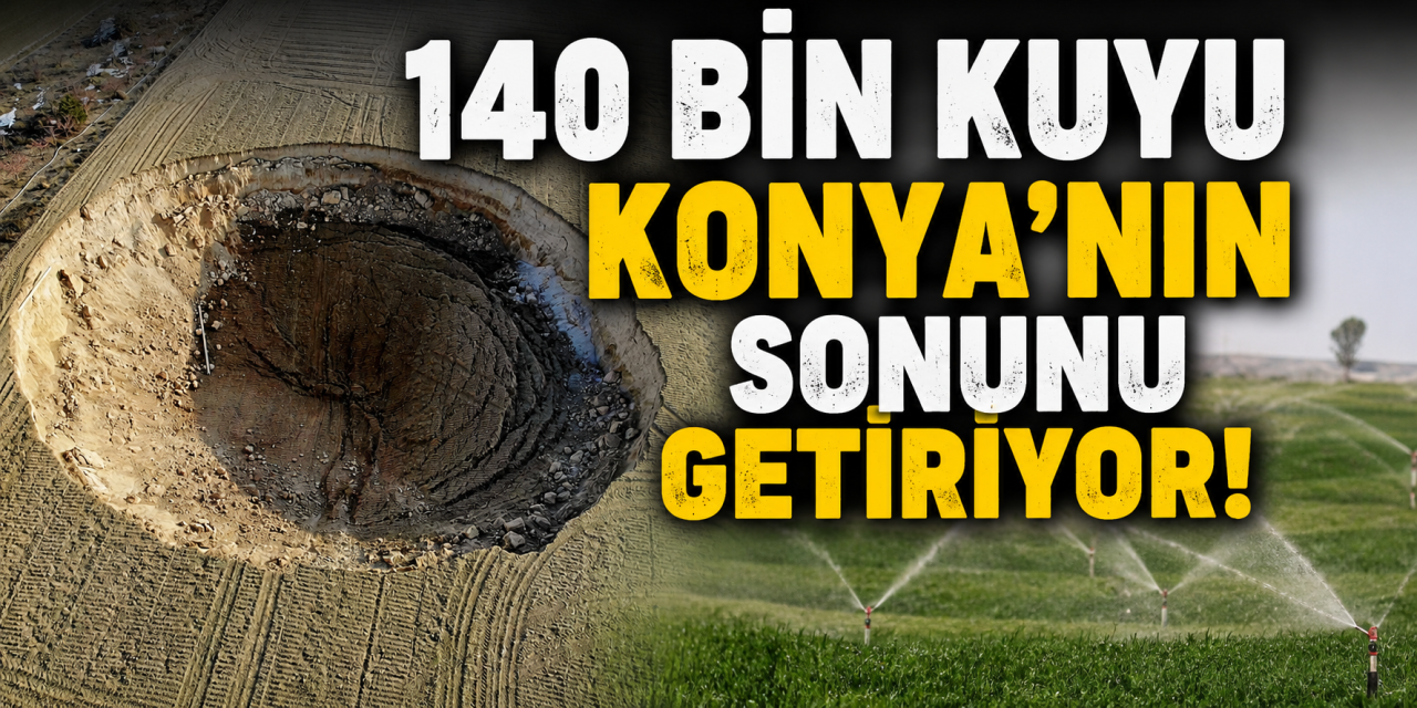 Konya kendi mezarını kazıyor! Bilinçsiz sulama kenti yutuyor