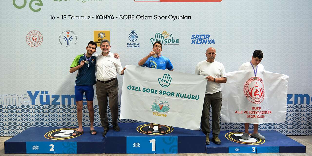 Konya’nın otizmli sporcularından büyük başarı! Madalyalar peş peşe geldi