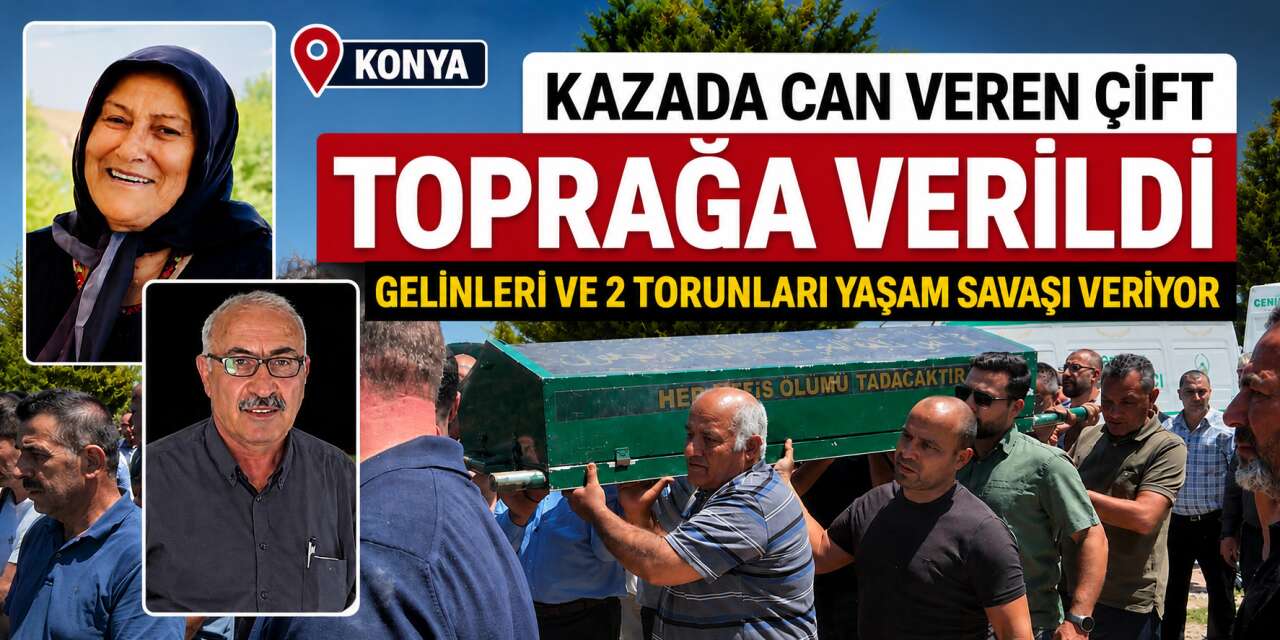 Konya’da bir ilçeyi yasa boğan kaza! 2 ölü, 3 yaralı var