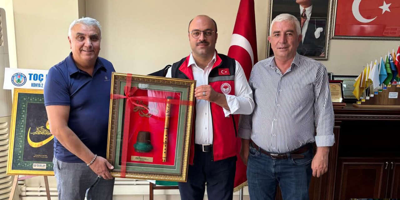 Konya DSYB'den Karatay’ın yeni Tarım Müdürü Damkacı'ya kutlama ziyareti