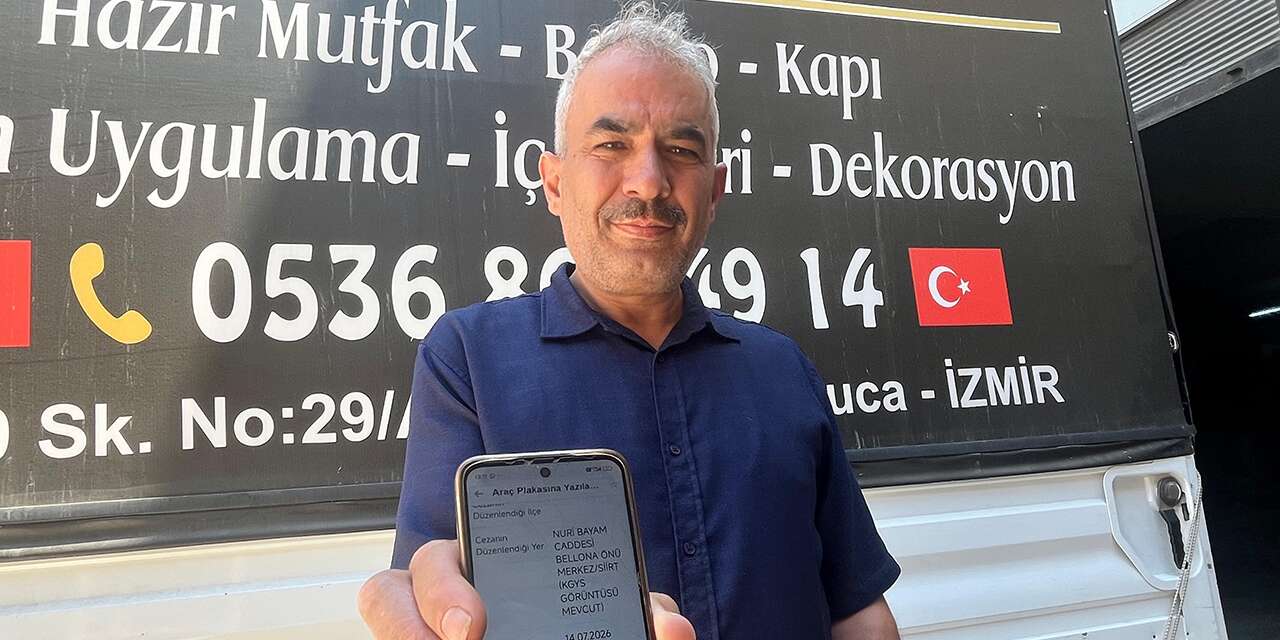 Sadece Konya ve Hatay’a giden kamyonete Siirt'te ceza kesildi