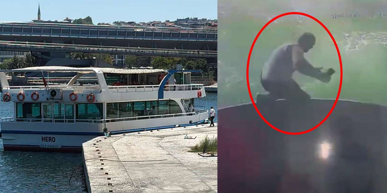 Tur teknesi köprüye çarpmıştı! Yasin Konya’nın denize düştüğü anlar ortaya çıktı