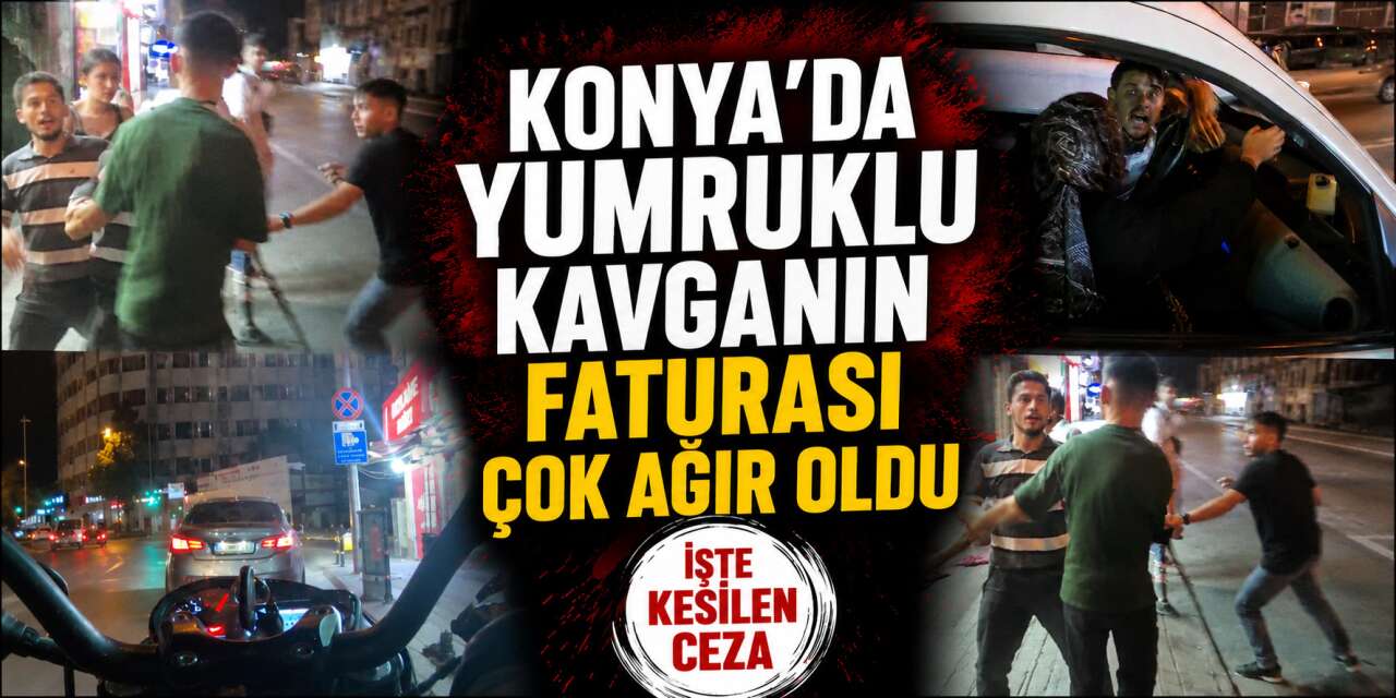 Konya’daki bu görüntüler sürücüye pahalıya patladı! Emniyet gereğini yaptı