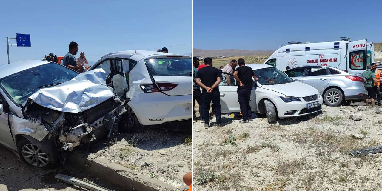 Otomobiller çarpıştı! 2 ölü, 9 yaralı var