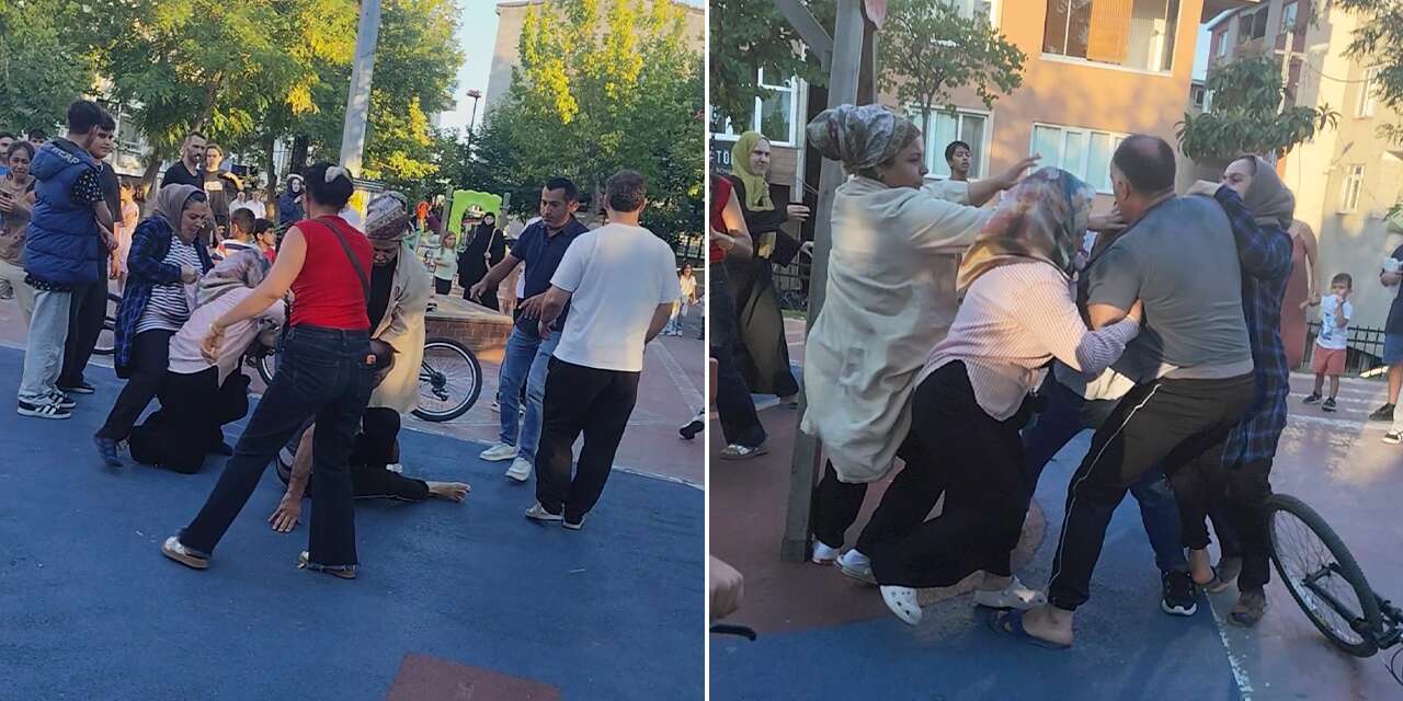 Çocuğa tokat iddiası ortalığı karıştırdı! Parkta tekme ve yumruklar konuştu