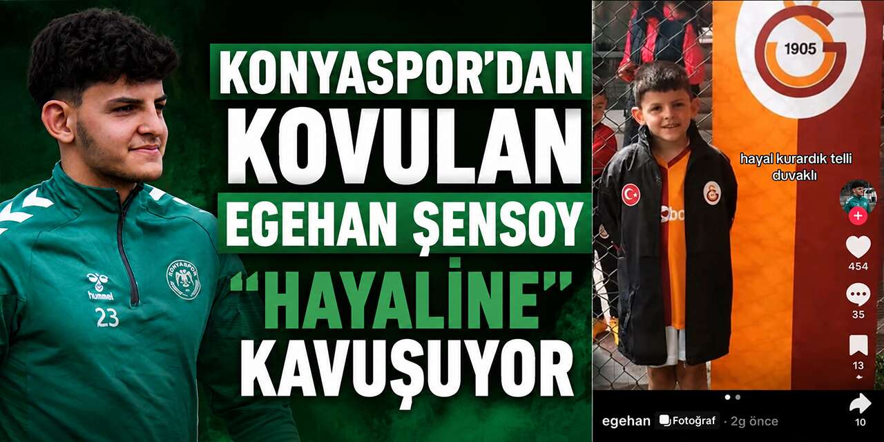 Konyaspor’dan kovulan Egehan Şensoy “hayaline” kavuşuyor