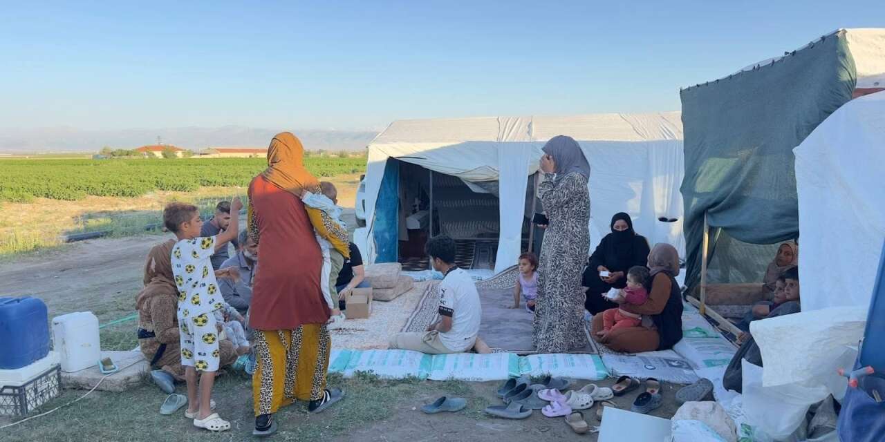 Konya'da sağlık hizmeti tarlaya taşındı