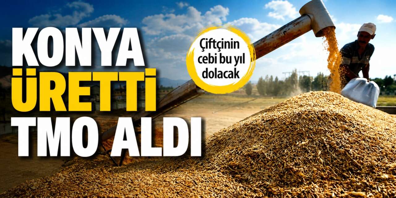 Hububatta rekorun adı Konya! 1,3 milyon tonla Türkiye birincisi oldu