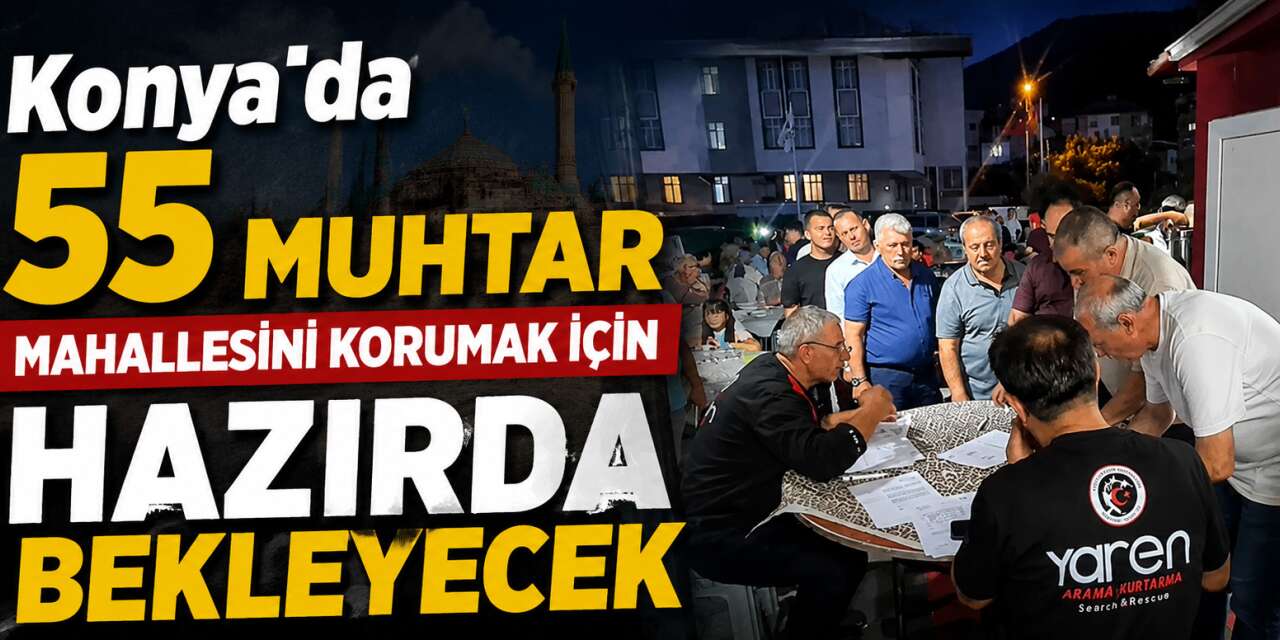 Konya’da 55 mahalle muhtarına koruyucu ekipman verildi