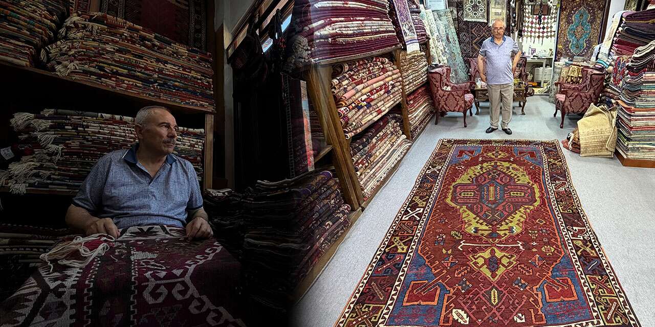 Tarihi halılara ömrünü adadı! 18. Yüzyıl’a ait Konya halısını yaşatıyor