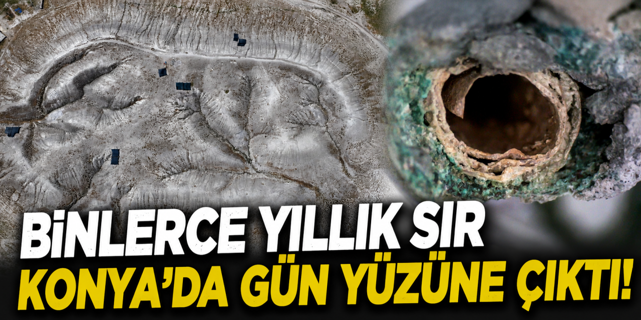 Konya'da tarihin şifresi çözüldü! 3 bin 500 yıllık mühür ve altın muska bulundu