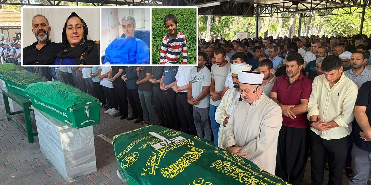 Yürek yakan veda! Aynı aileden 4 kişi gözyaşlarıyla toprağa verildi