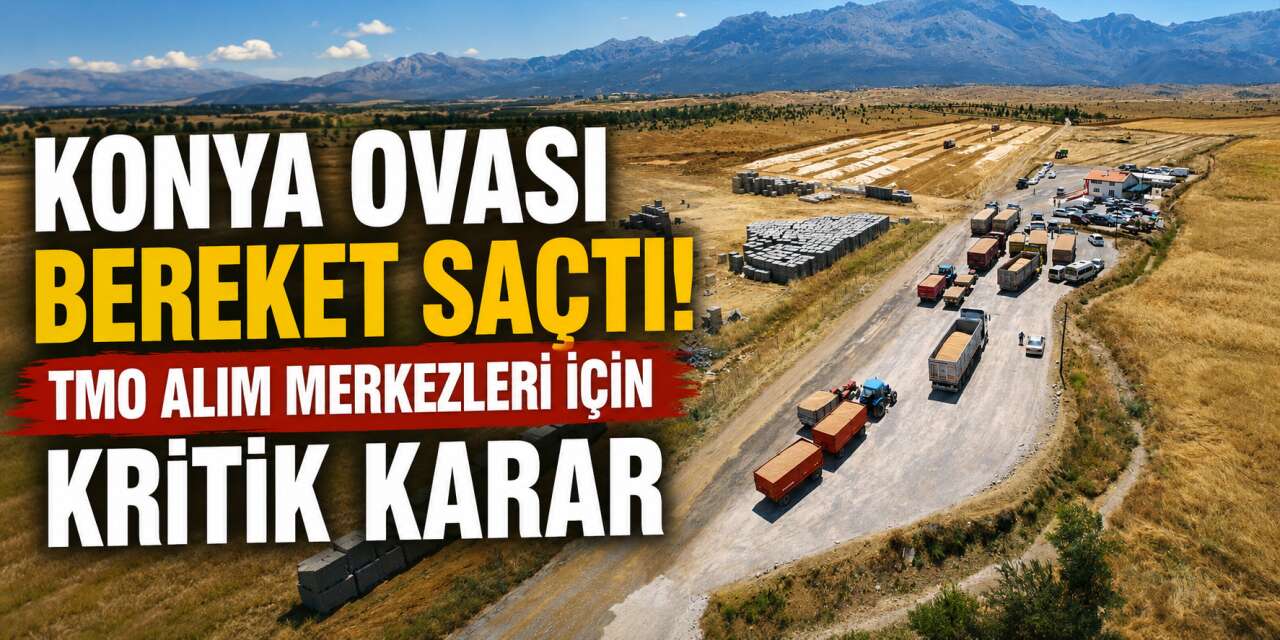 Rekor hasat sonrası TMO Konya çiftçiye güvence verdi