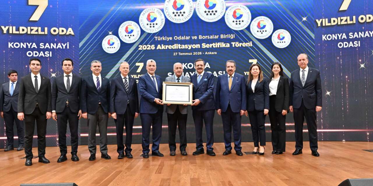 Konya Sanayi Odası tarihe geçti! 7 yıldızla Türkiye’de ilk ve tek oldu