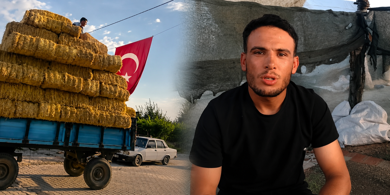 Konya’da 24 yaşındaki tarım işçisi gönülleri fethetti! Bayrak için tırmanışa geçti