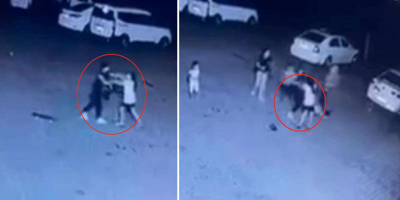 19 yaşındaki kadın, 11 yaşındaki çocuğu tekme tokat dövdü! O anlar kamerada