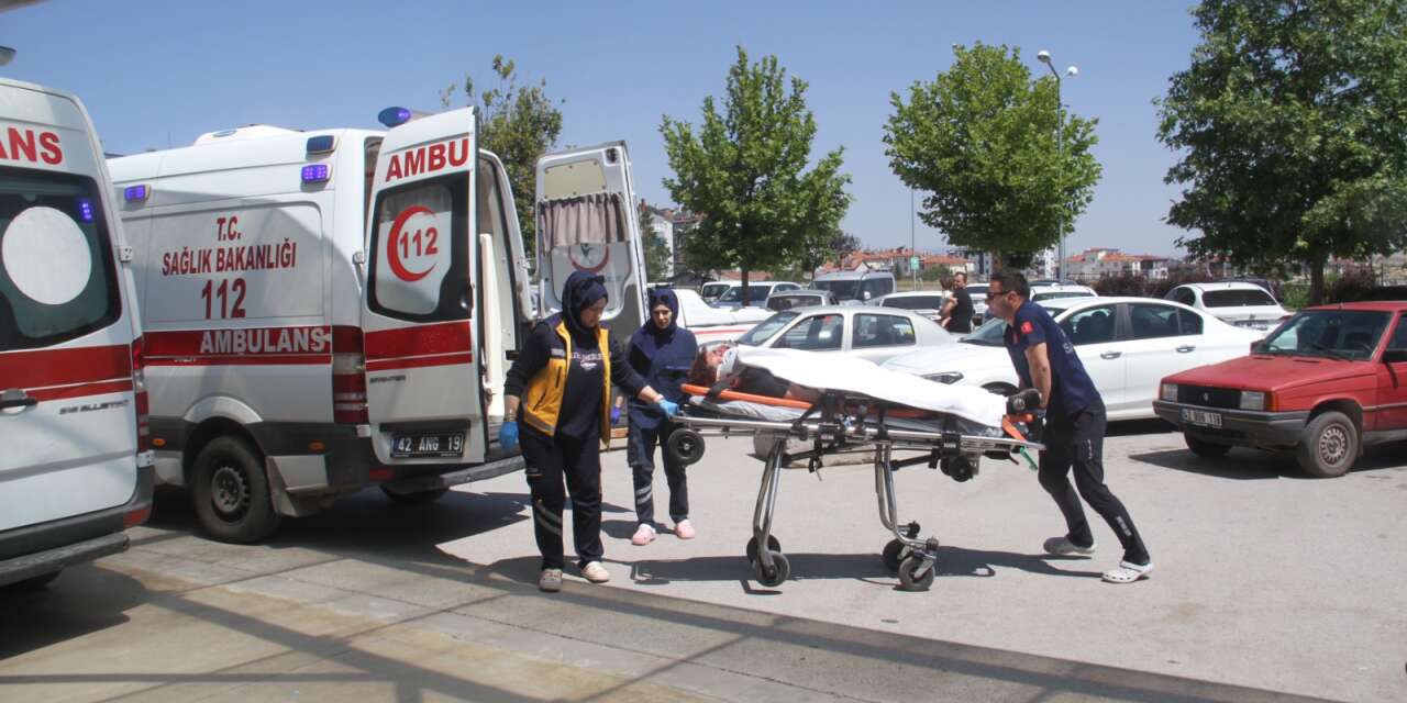 Konya'da kontrolden çıkan araç araziye uçtu! 36 yaşındaki sürücünün durumu ağır