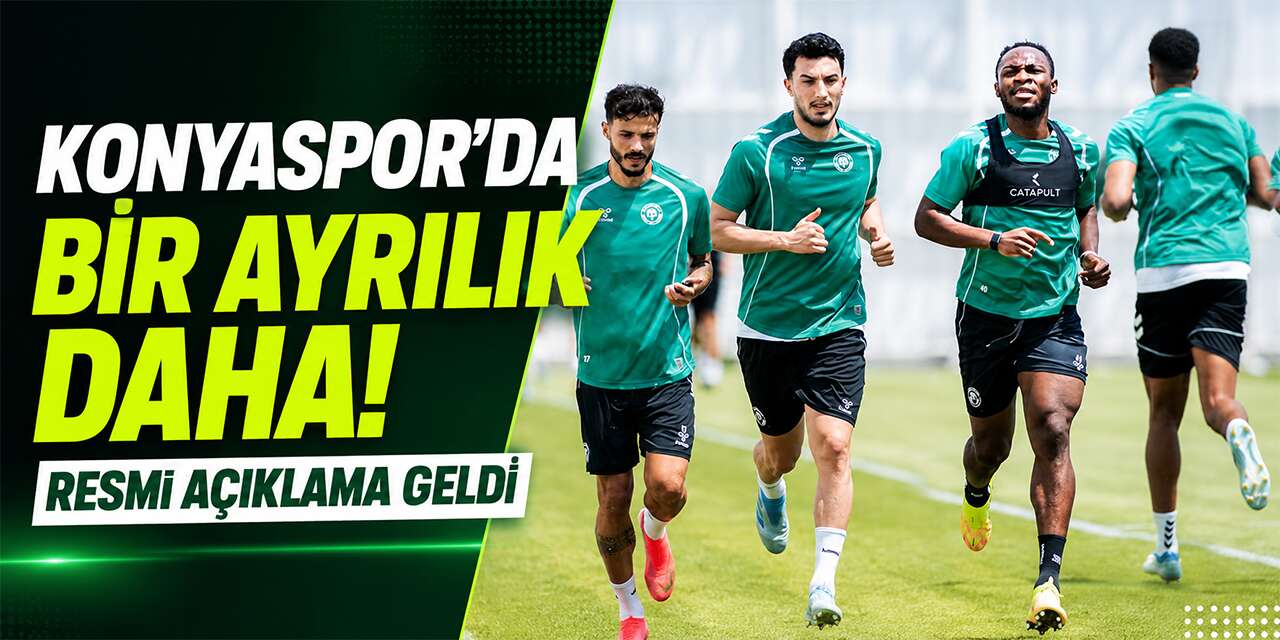Konyaspor’da bir ayrılık daha! Resmi açıklama geldi