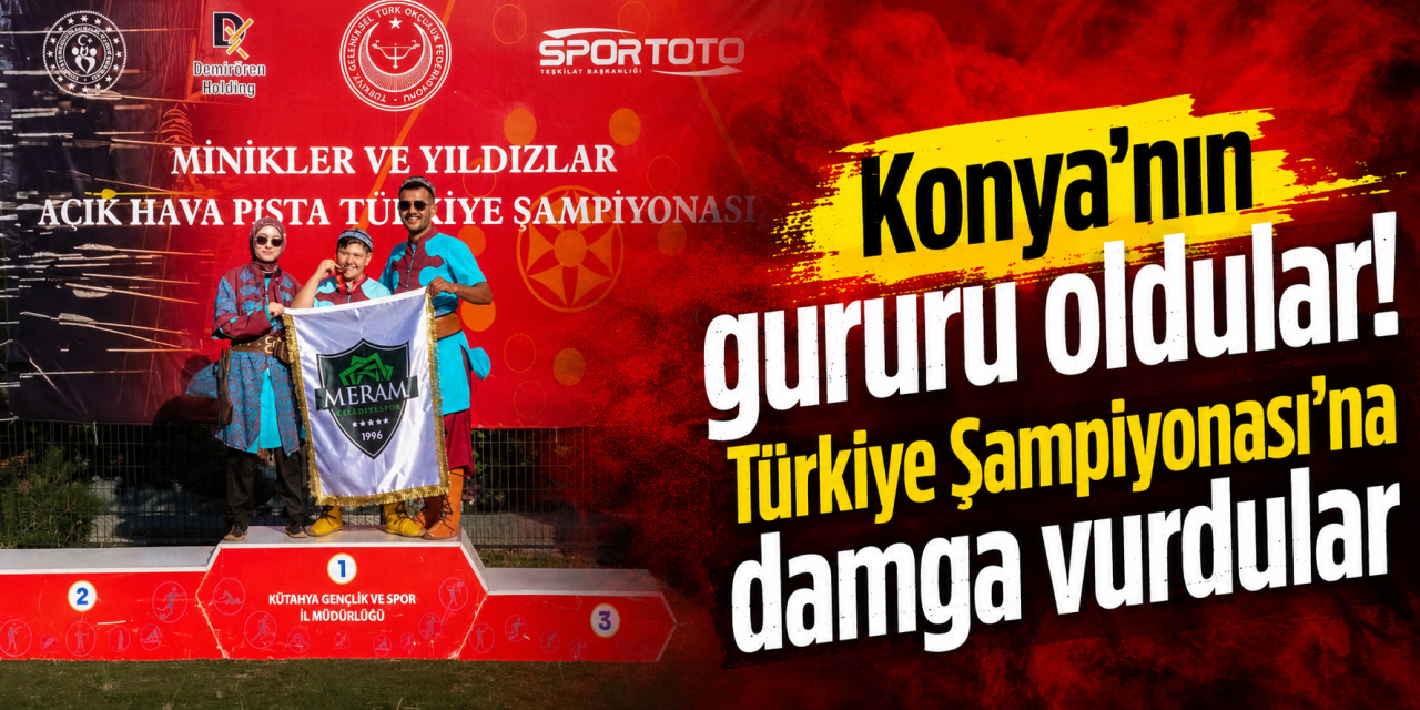 Meram Belediyesporlu genç okçular, Konya’ya çifte gurur yaşattı