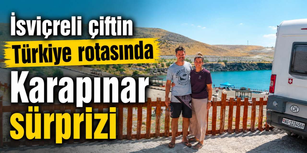 İsviçreli turistler Konya’nın yeni ün yapan gölüne hayran kaldı