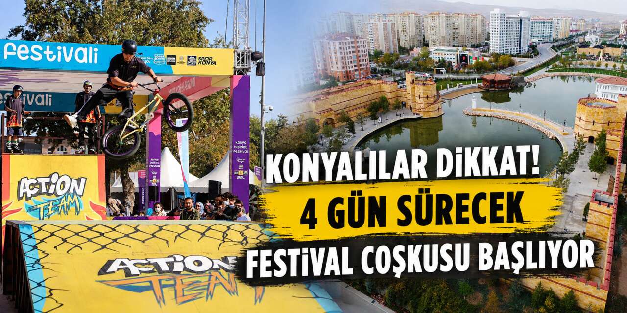 Konya Bisiklet Festivali 2026 başlıyor! 4 gün dolu dolu geçecek