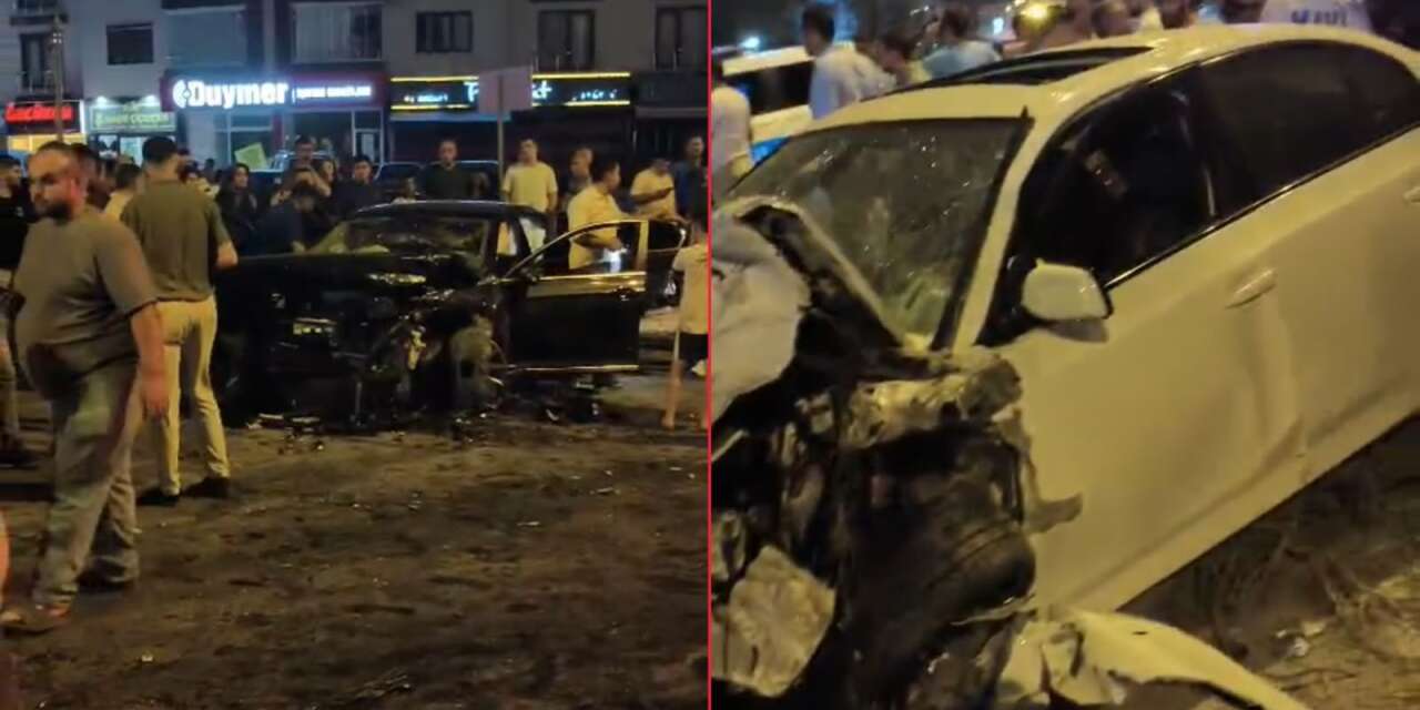 Konya’da gece saatlerinde trafik kazası! 2 kişi yaralandı