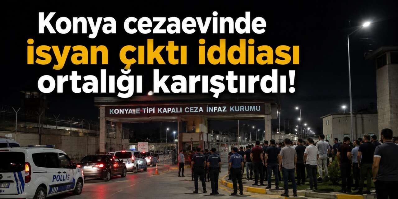 Konya cezaevinde isyan mı çıktı? Yetkililerden açıklama geldi
