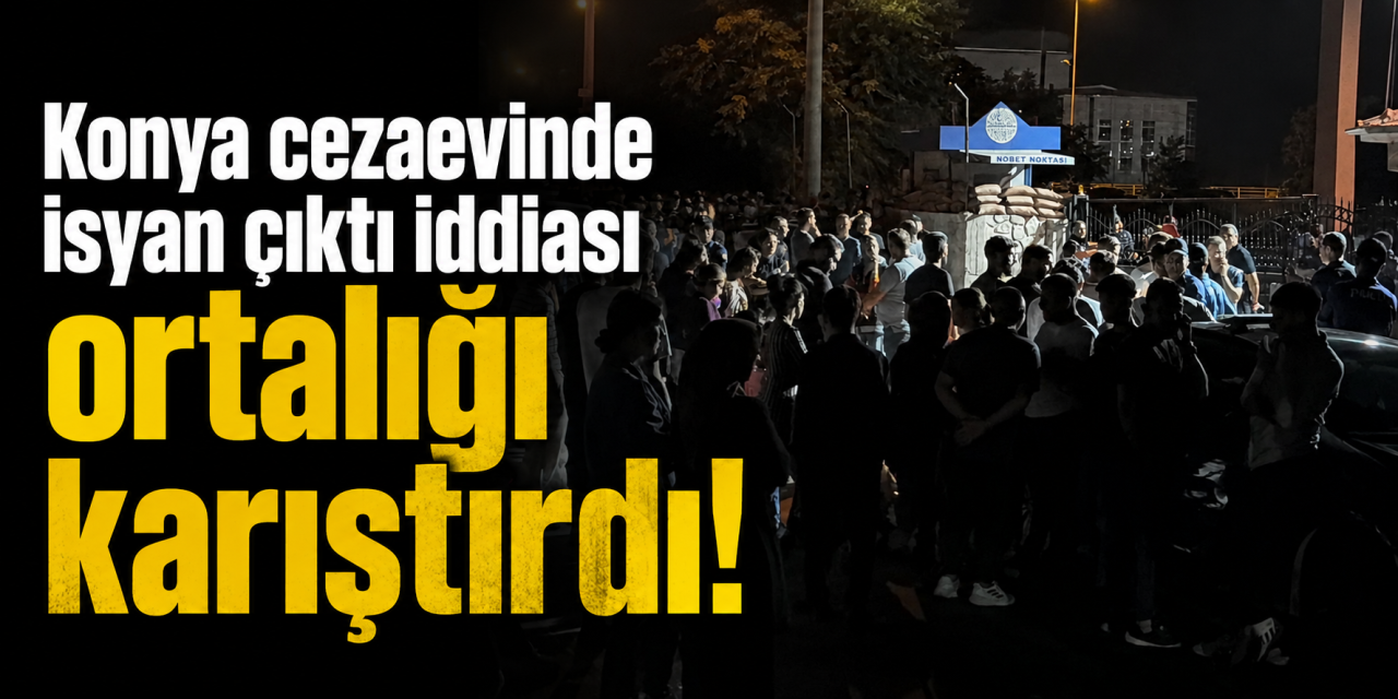 Konya cezaevinde isyan mı çıktı? Yetkililerden açıklama geldi