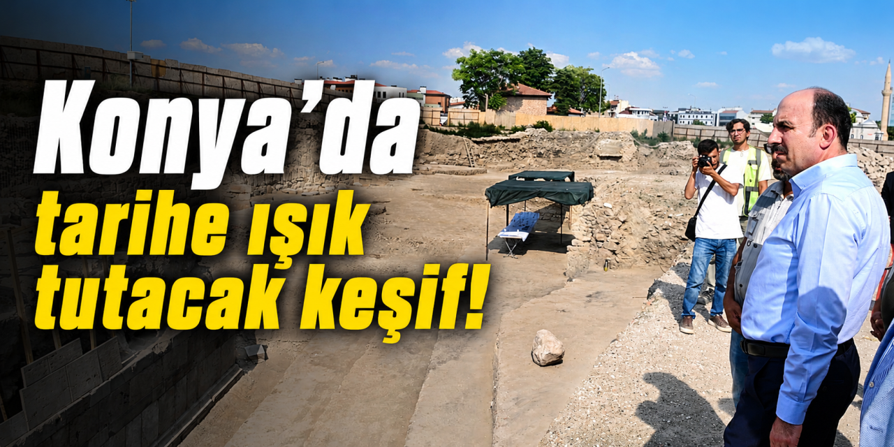 Konya’da yüzyıllardır aranan tarihi kapı bulundu! Selçuklu surları gün yüzüne çıktı