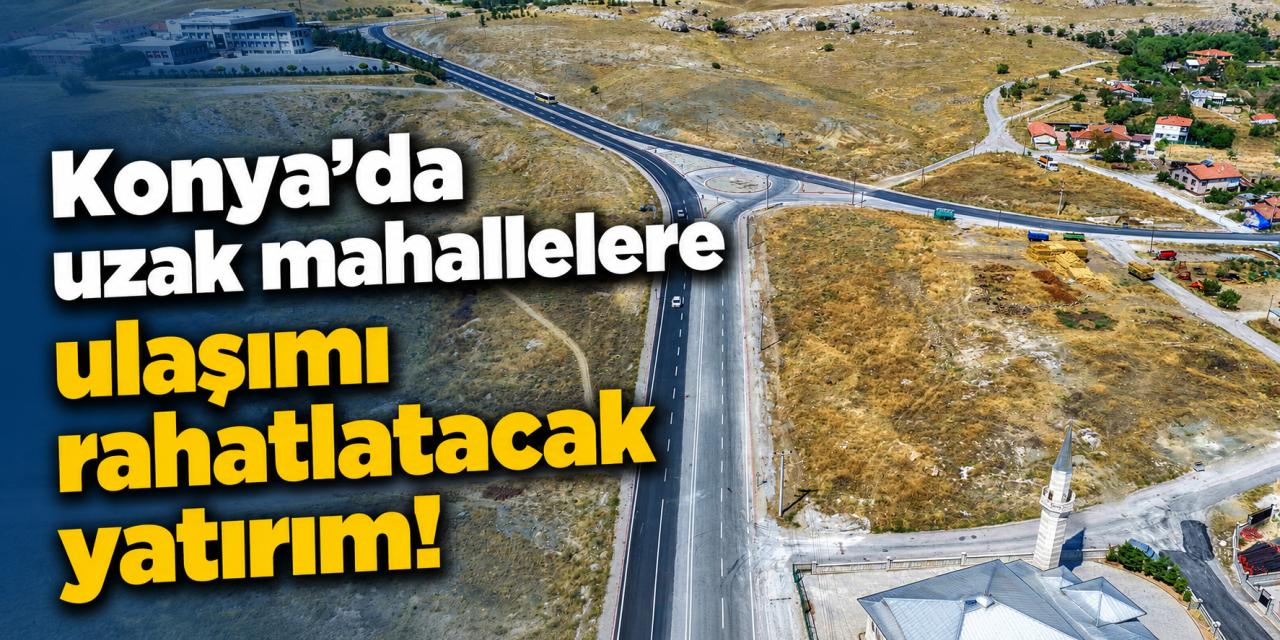 Konya’da önemli ulaşım güzergâhı yenilendi! 3 bin ton asfalt kullanıldı