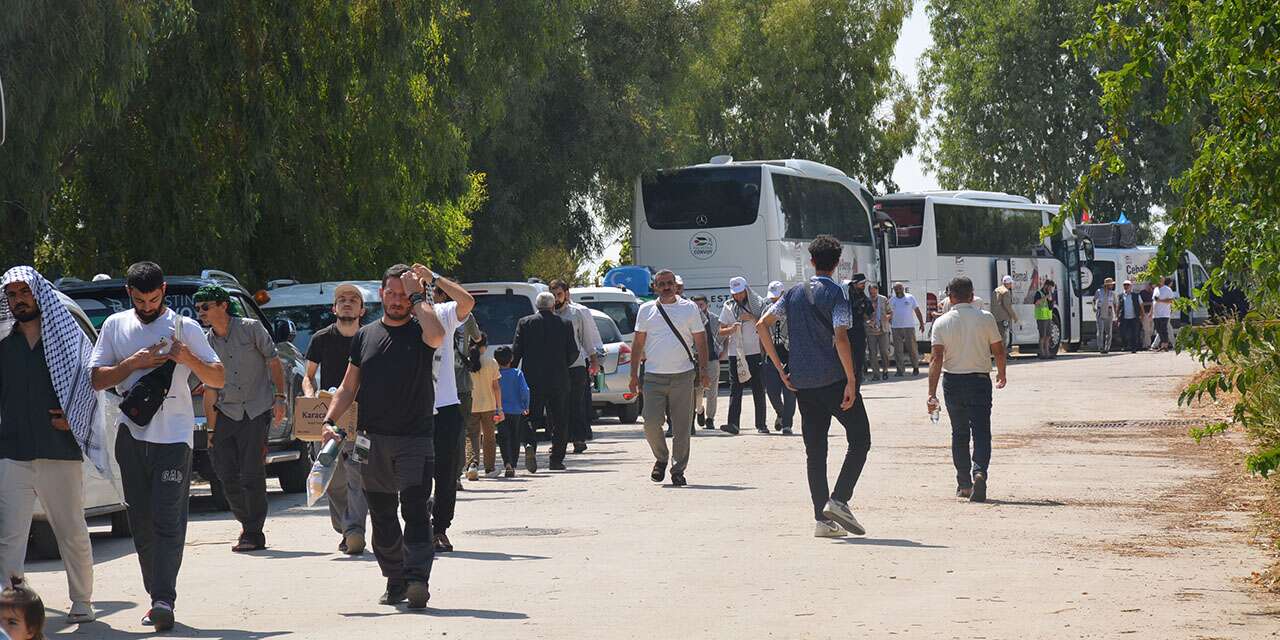 Konya’dan geçen Filistin Konvoyu Türkiye sınırına ulaştı