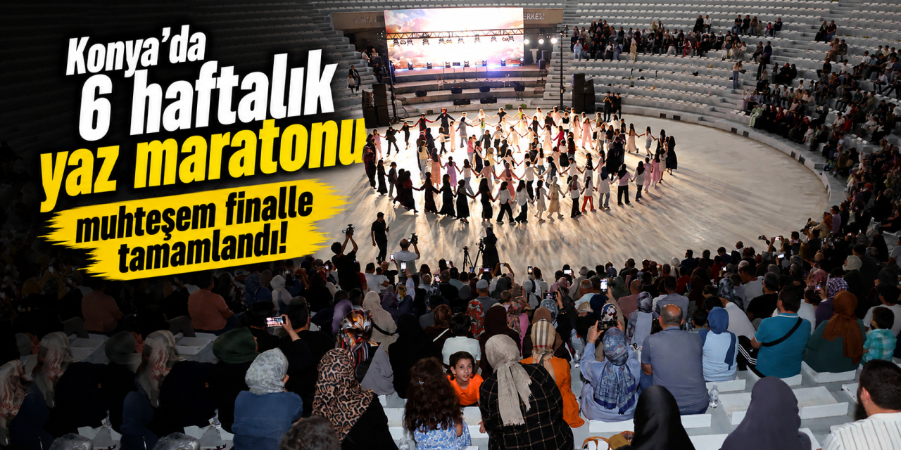 Konya’da 6 haftalık coşku bir güne sığdı! Karatay Gençlik Meclisi Yaz Okulu final yaptı