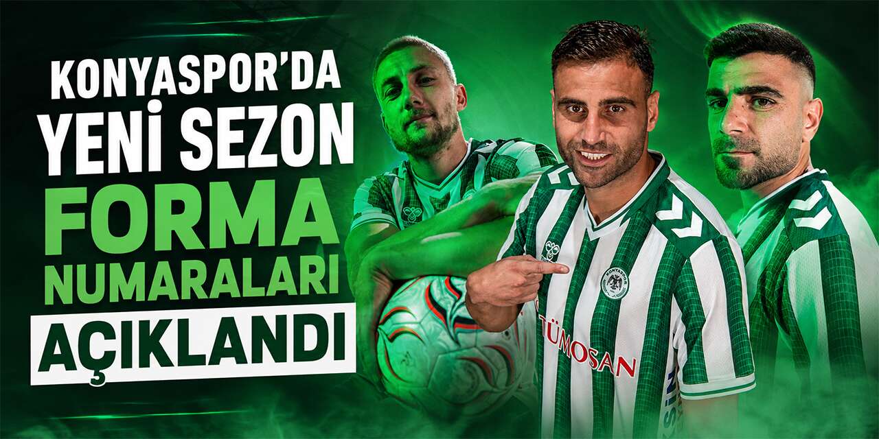 Konyasporlu futbolcuların yeni sezon forma numaraları belli oldu