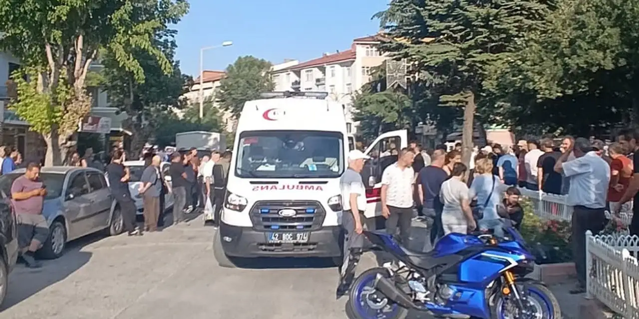 Konya’da yayaya motosiklet çarptı