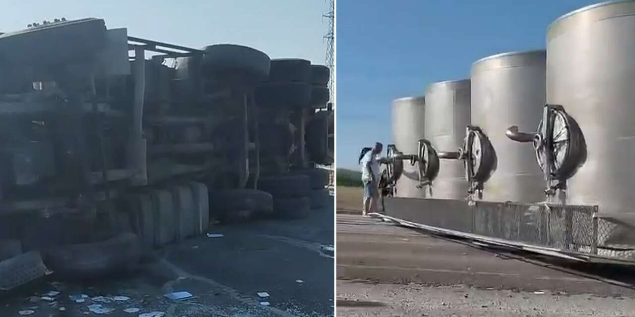 Konya’da kontrolünü kaybeden TIR devrildi! Yol trafiğe kapandı