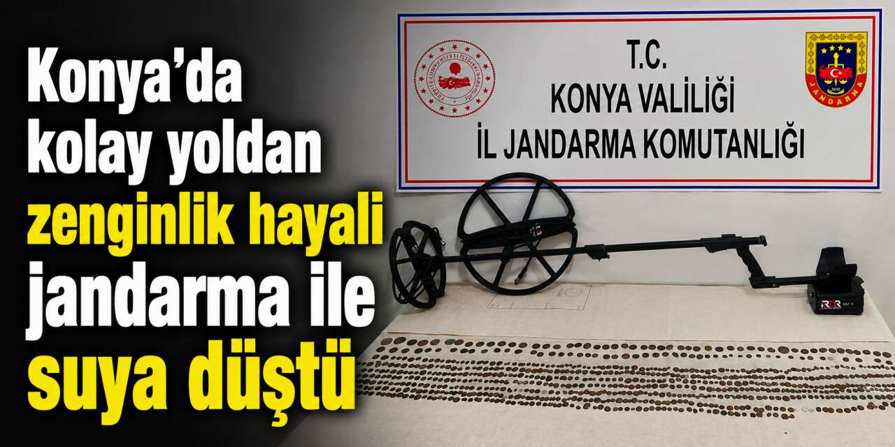 Konya’da tarihi eser operasyonu! Yüzlerce sikke ele geçirildi