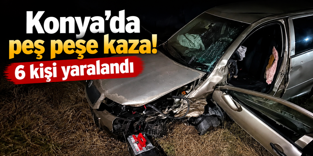 Konya’da art arda kaza! Biri TIR’a çarptı, diğeri yoldan çıktı