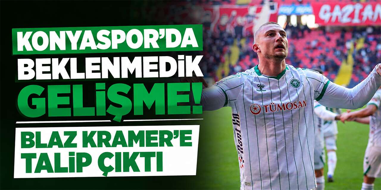 Konyaspor’un golcüsü Blaz Kramer’e sürpriz talip