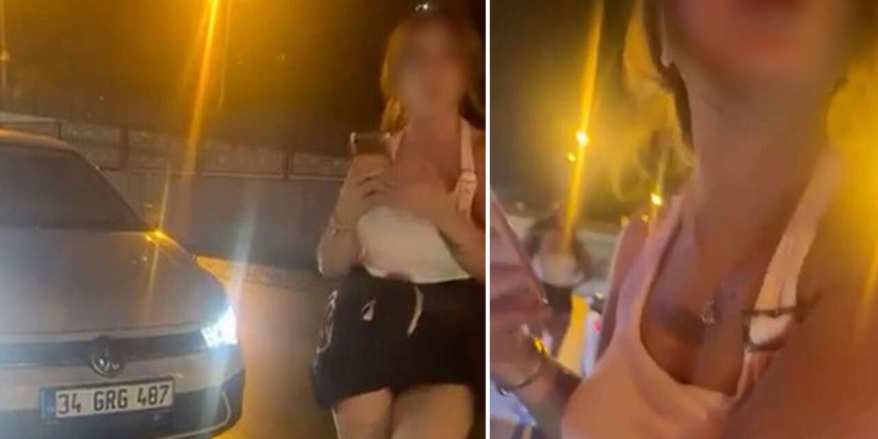 Kaza sonrası gerilim arttı! 3 kadının saldırısı kamerada