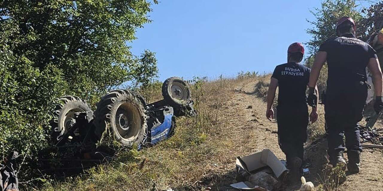 Kontrolden çıkan traktör devrildi! 15 yaşındaki sürücü ağır yaralandı