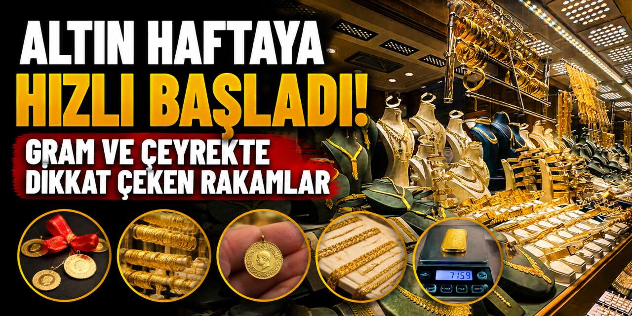 Altın yeni haftaya 3 ayın rekoruyla başladı
