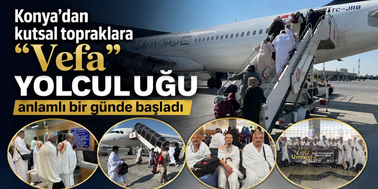 Konya Büyükşehir, emekli ve gazileri umreye gönderdi
