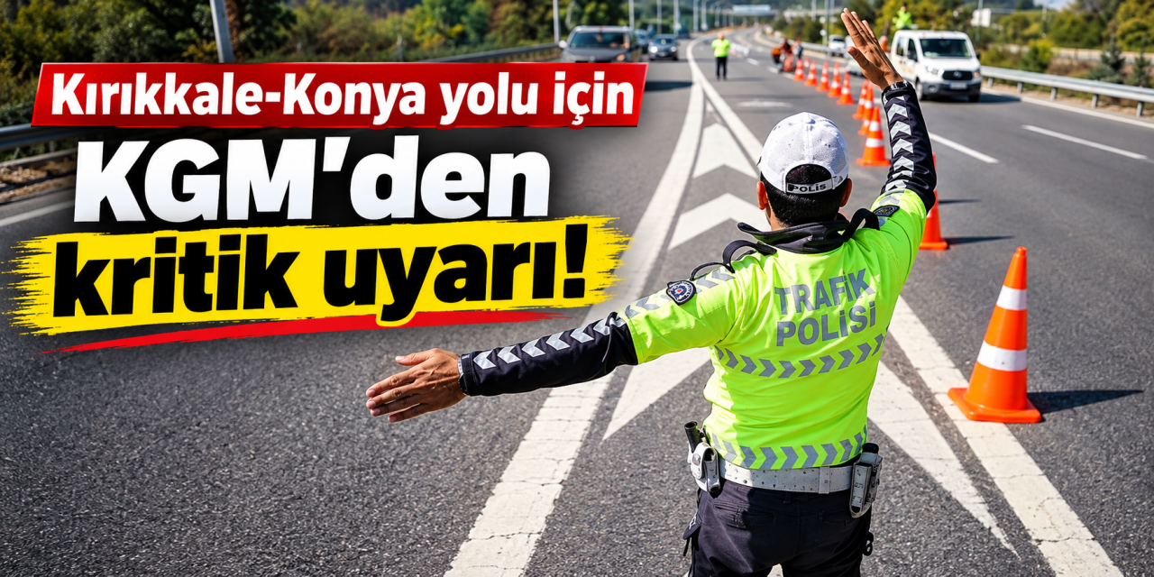Kırıkkale-Konya yolunu kullanacak sürücüler dikkat