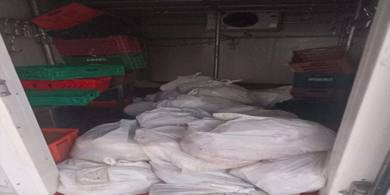 Kasabın deposundan kötü kokular gelince ekipler içeri girdi! 400 kilo et çıktı
