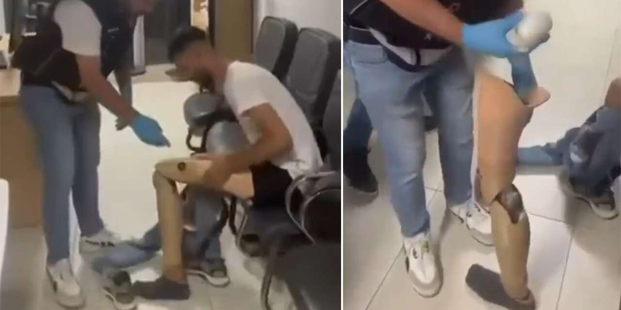 Protez bacağın içine gizlemiş! Suriyeli şüpheliden 830 gram uyuşturucu çıktı