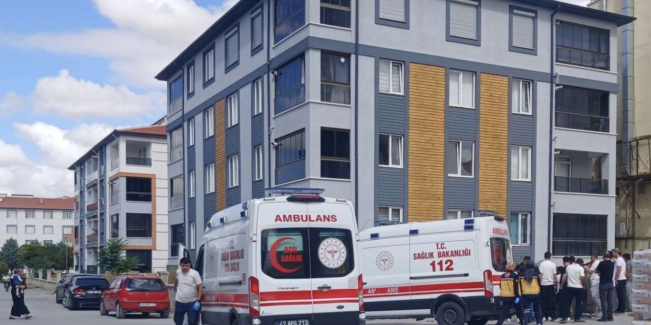 Konya’da mutlu gün kabusa döndü! Meşale elinde patladı