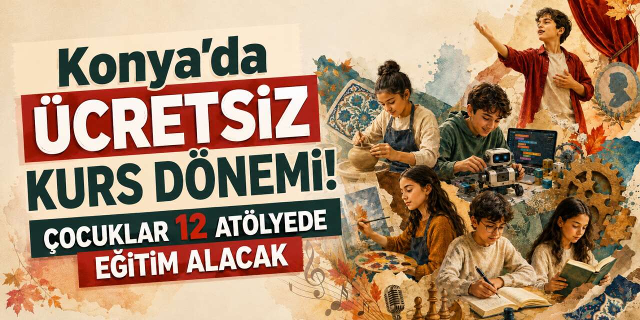 Konya’da çocuk ve gençlere ücretsiz akademi! Başvurular başladı